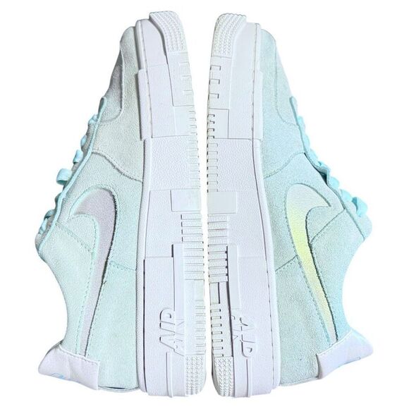 Women’s Nike Air Force 1 Pixel ‘Glacier Blue'  Suede Sneakers Size 8 - Picture 7 of 15
